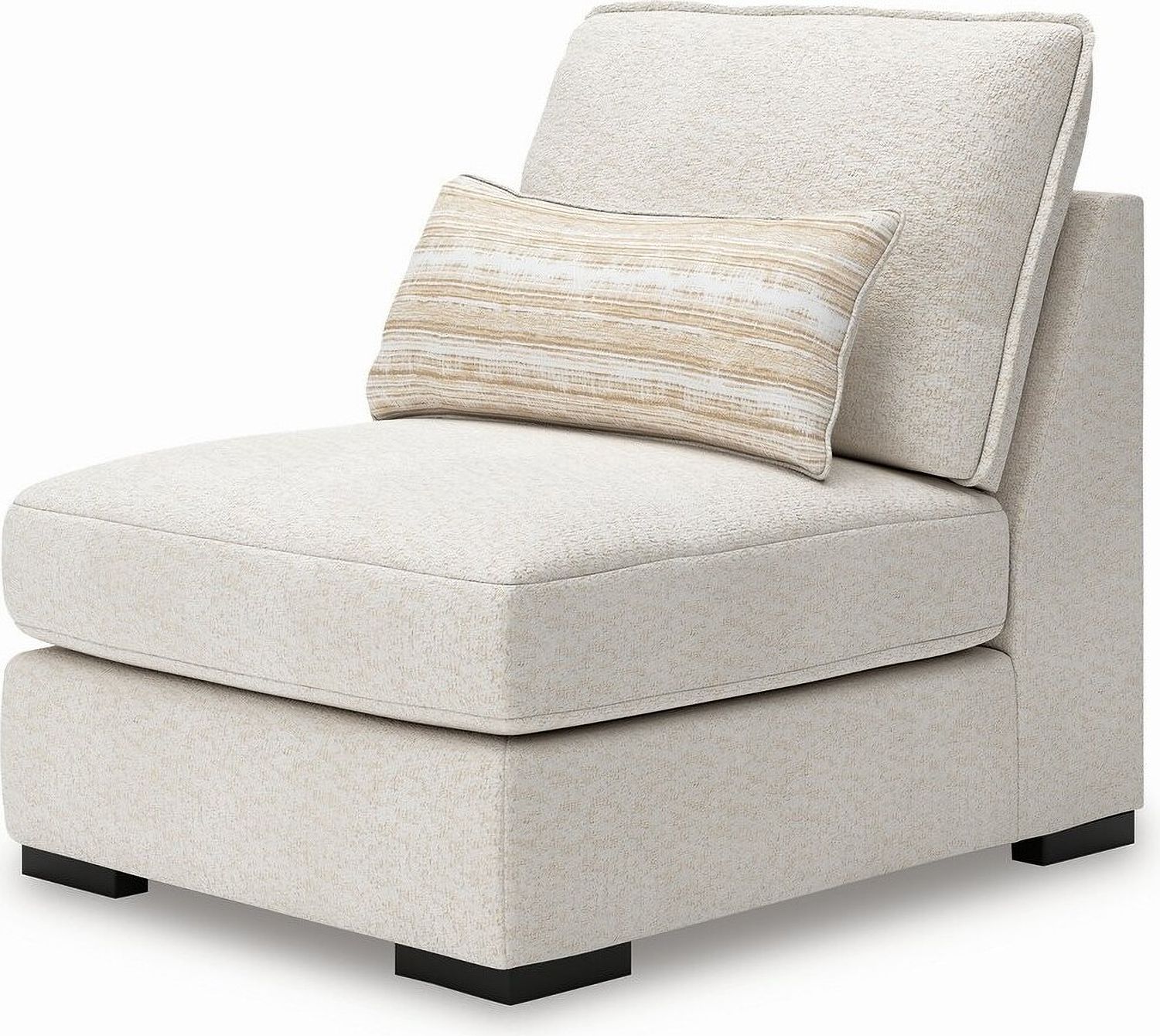 Donelson Creek 5-Piece Sectional and 2 Oversized Ottomans In Vanilla 48002U4