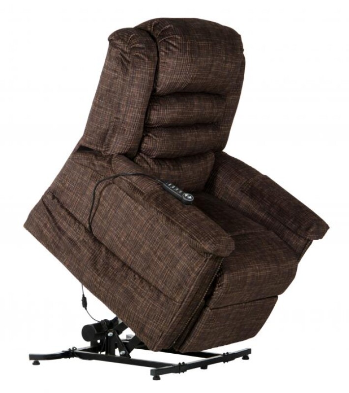 Soother 4825 Power Lift Full Lay-Out Recliner w/Heat & Massage 4825