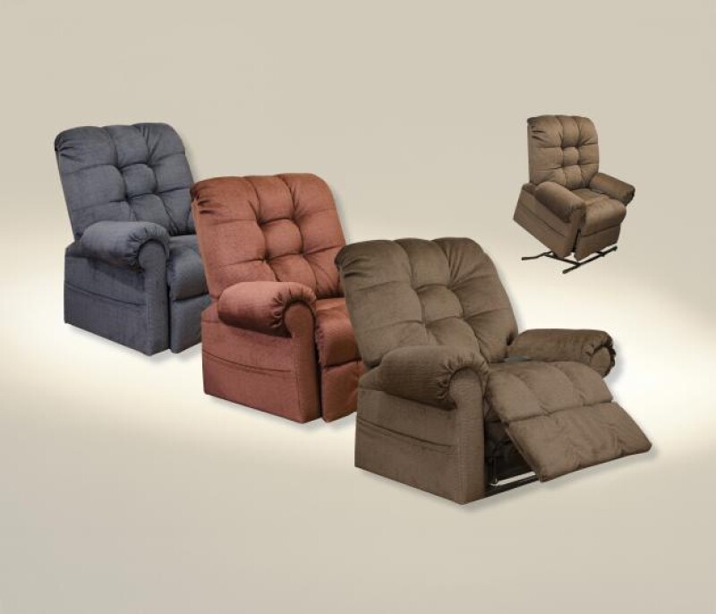 Omni 4827 Powr Lift Chaise Recliner Full Lay-Out 4827