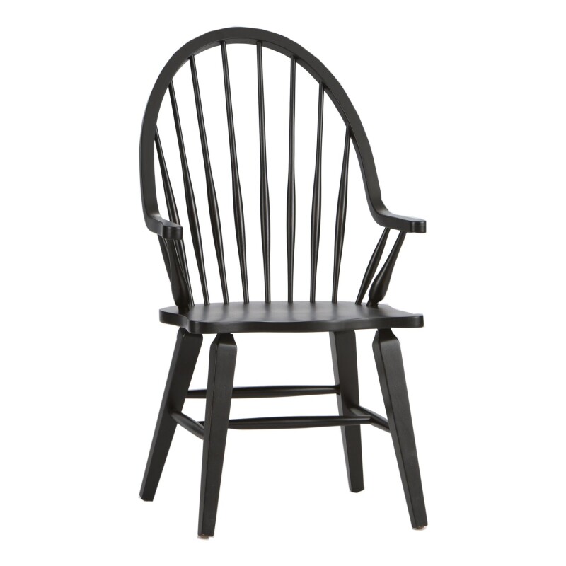 Hearthstone Ridge Windsor Back Arm Chair - Black 482C1000A