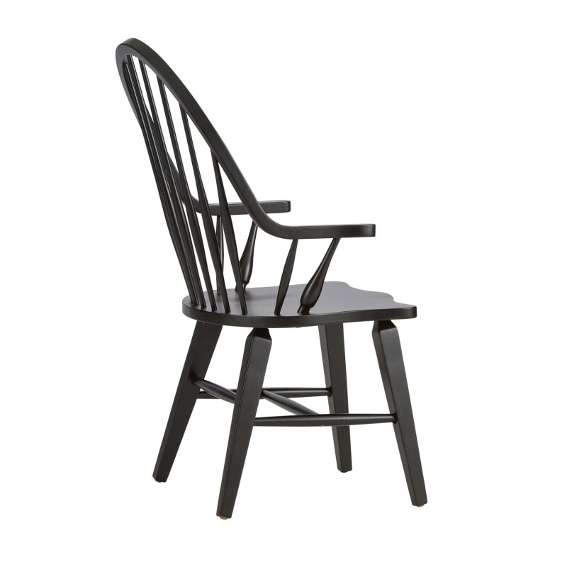 Hearthstone Ridge Windsor Back Arm Chair - Black 482C1000A