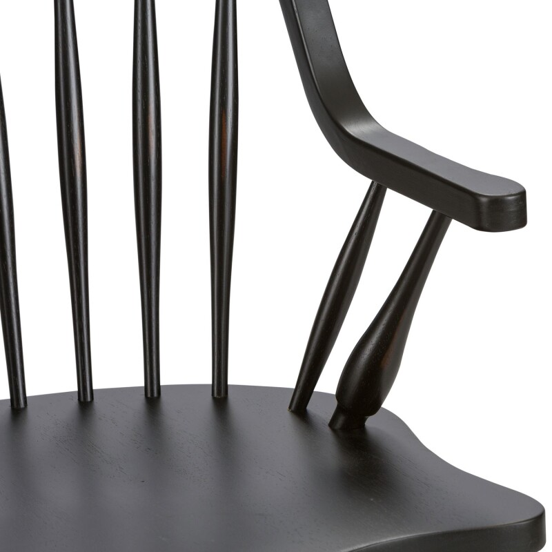 Hearthstone Ridge Windsor Back Arm Chair - Black 482C1000A