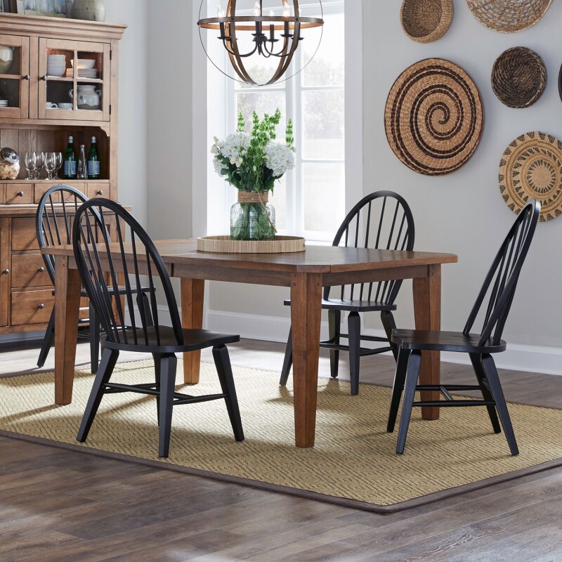 Hearthstone Ridge 5 Piece Rectangular Table Set 482DR5RLS