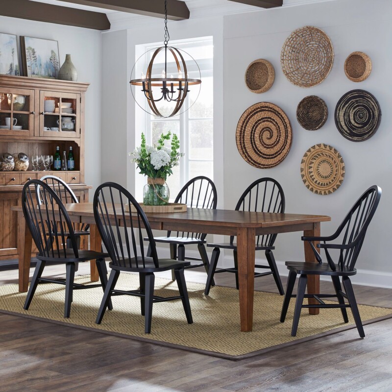 Hearthstone Ridge 7 Piece Rectangular Table Set 482DR7RLS