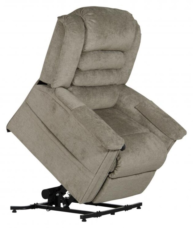Invincible 4832 Pow'r Lift Full Lay-Out Chaise Recliner 4832