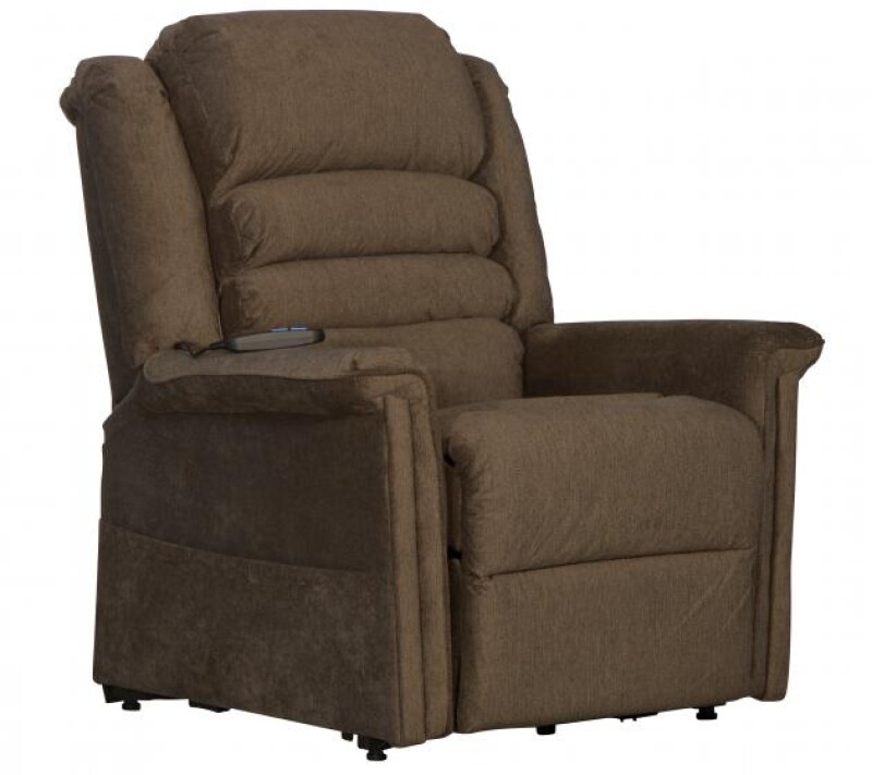 Invincible 4832 Pow'r Lift Full Lay-Out Chaise Recliner 4832