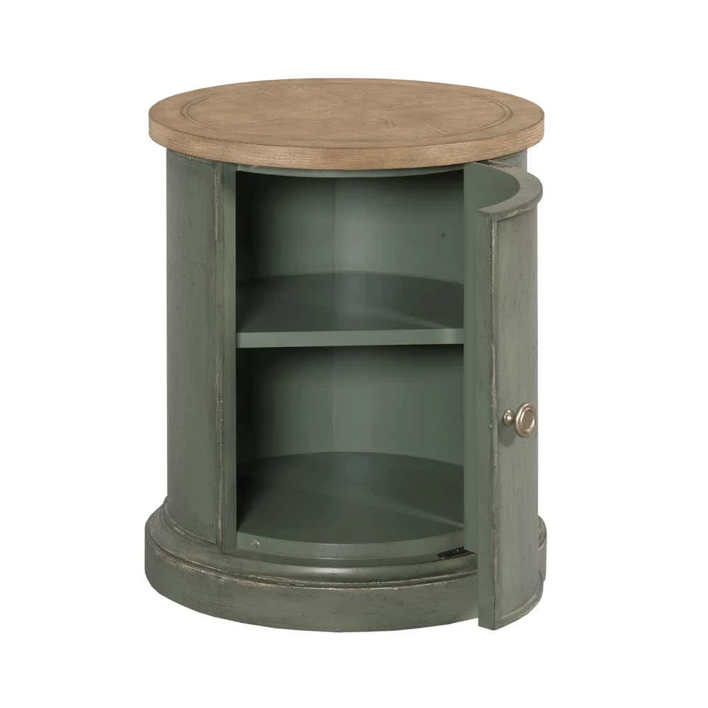 Chastain Round Accent In Green Table 483916G