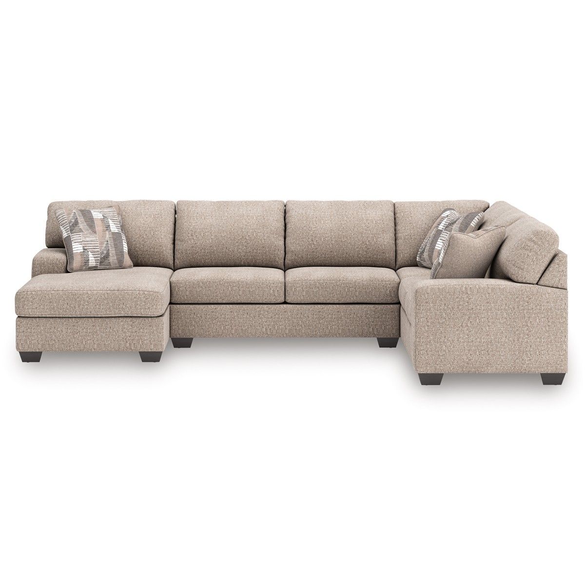 Newellen 3-Piece LAF Sectional With Chaise In Hemp 48404S1