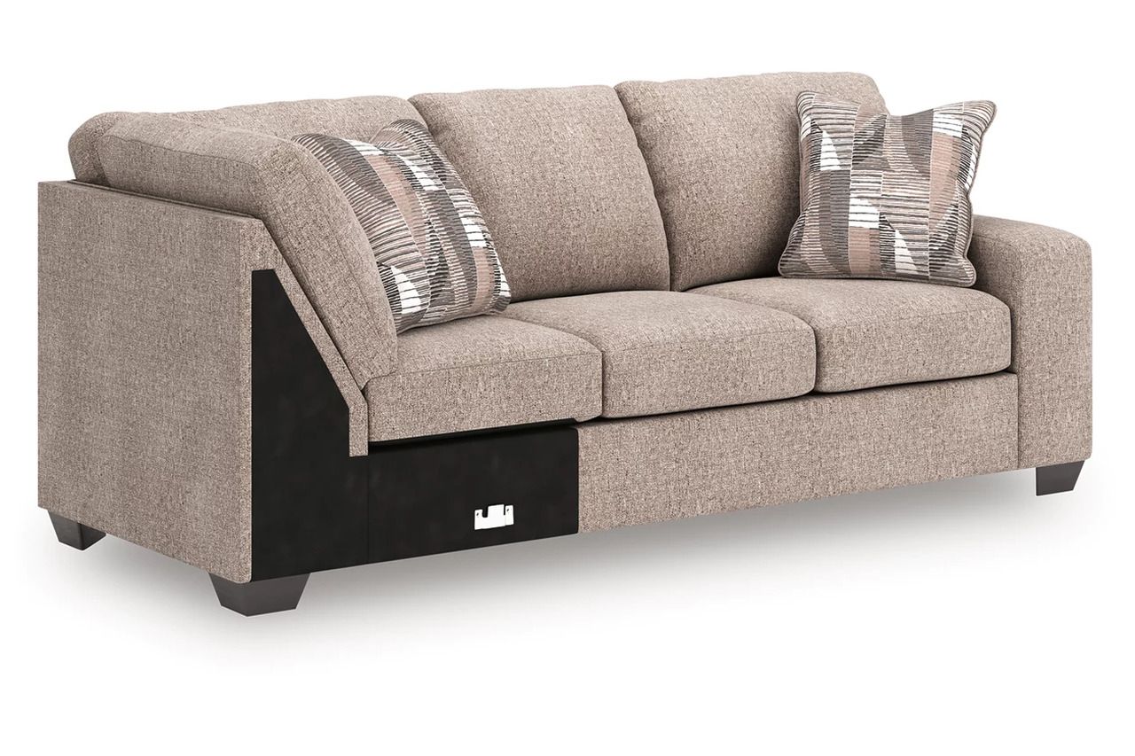 Newellen 3-Piece LAF Sectional With Chaise In Hemp 48404S1
