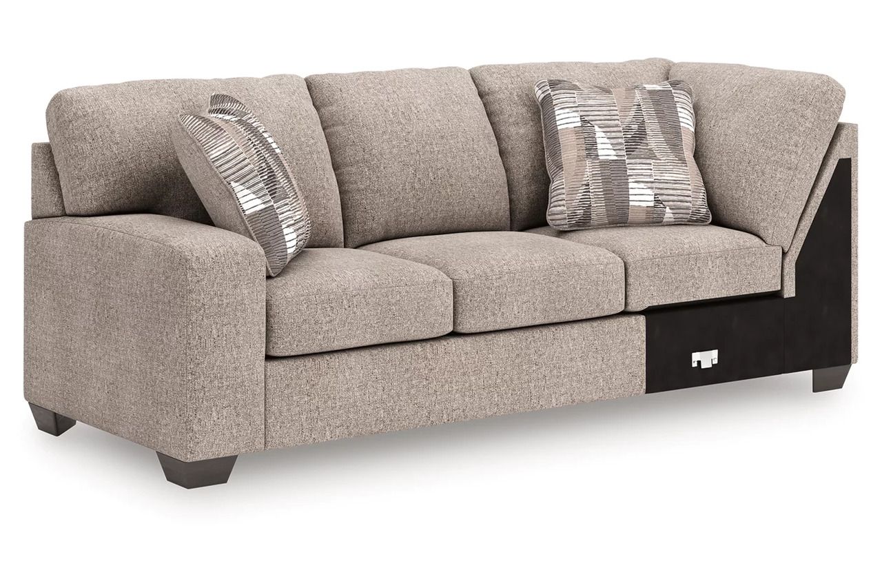 Newellen 3-Piece RAF Sectional With Chaise In Hemp 48404S2