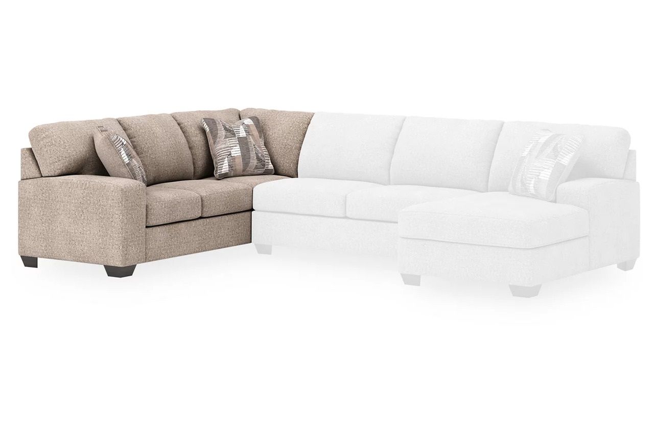 Newellen 3-Piece RAF Sectional With Chaise In Hemp 48404S2