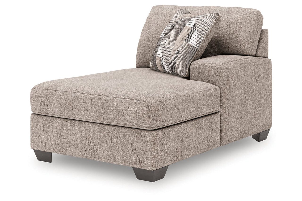 Newellen 3-Piece RAF Sectional With Chaise In Hemp 48404S2