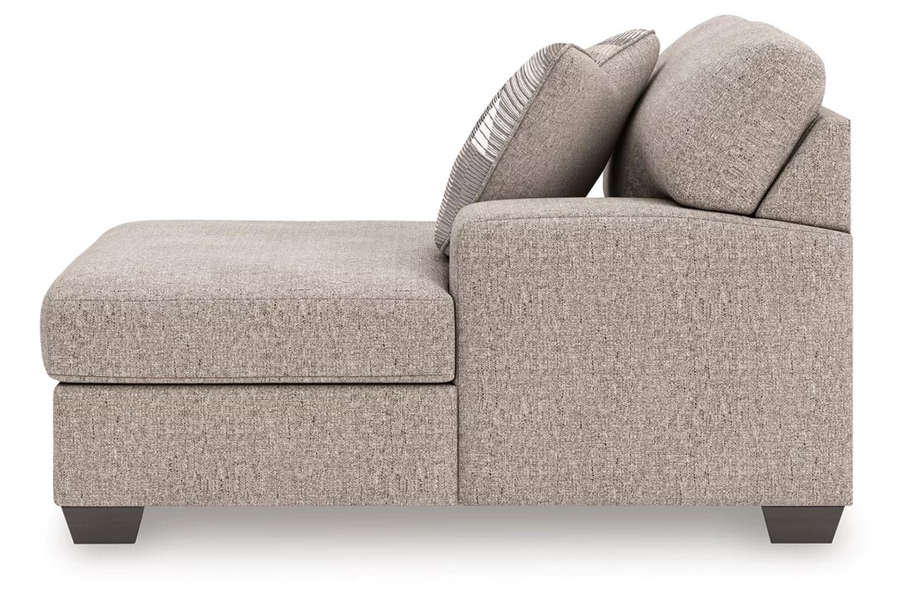 Newellen 3-Piece RAF Sectional With Chaise In Hemp 48404S2