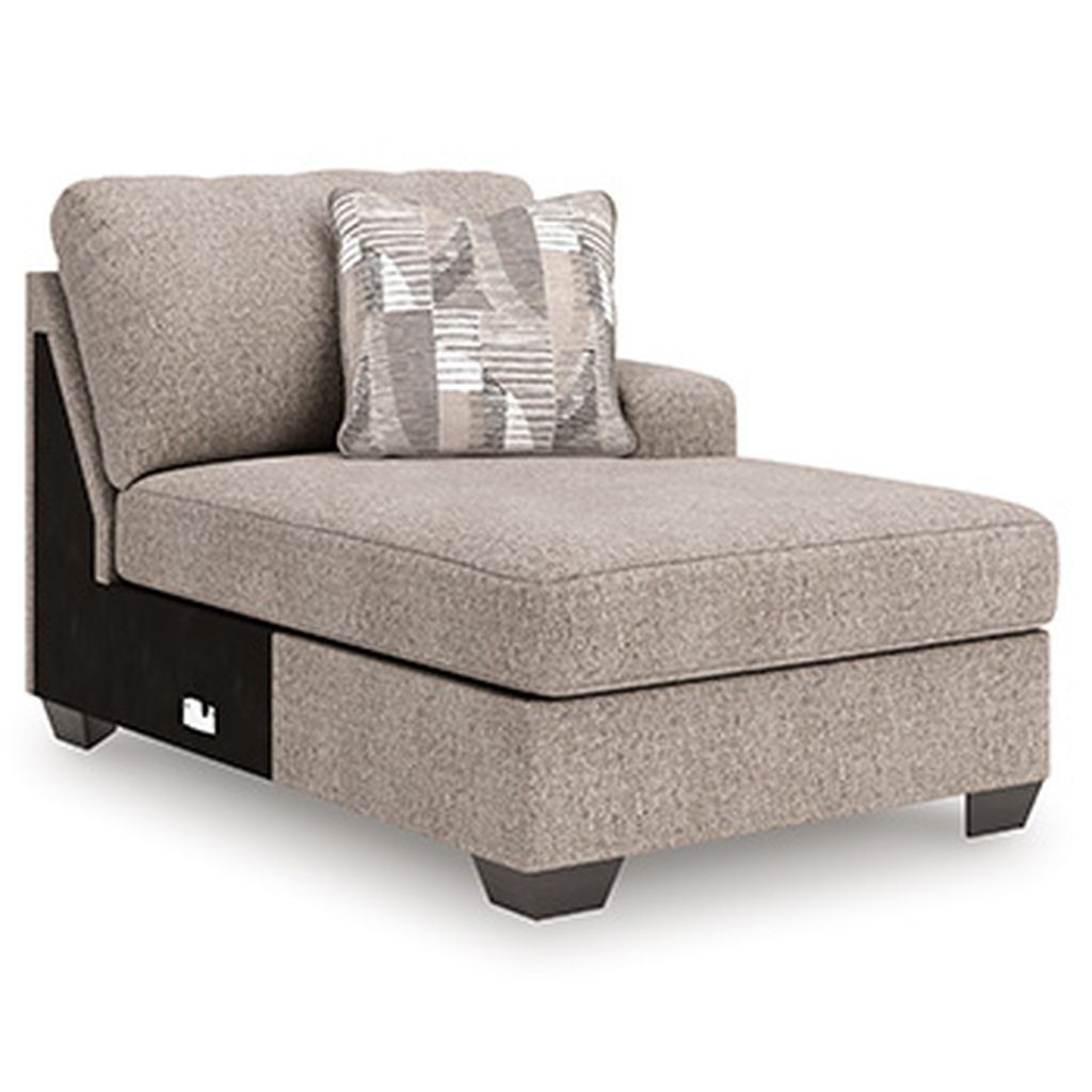 Newellen 3-Piece RAF Sectional With Chaise In Hemp 48404S2