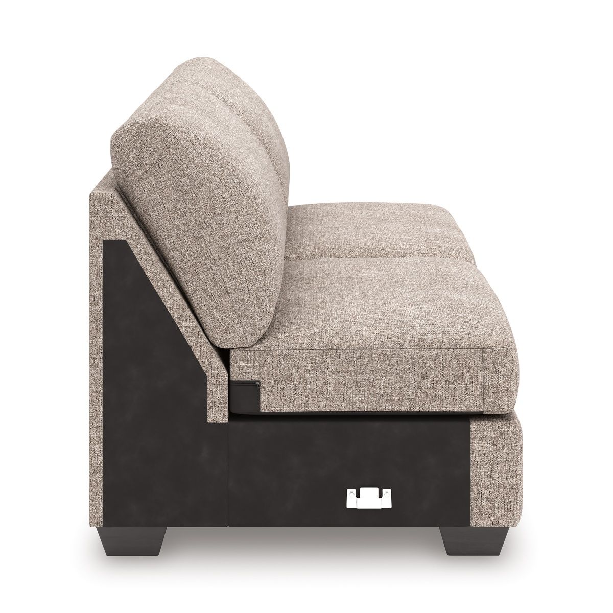 Newellen 3-Piece RAF Sectional With Chaise In Hemp 48404S2