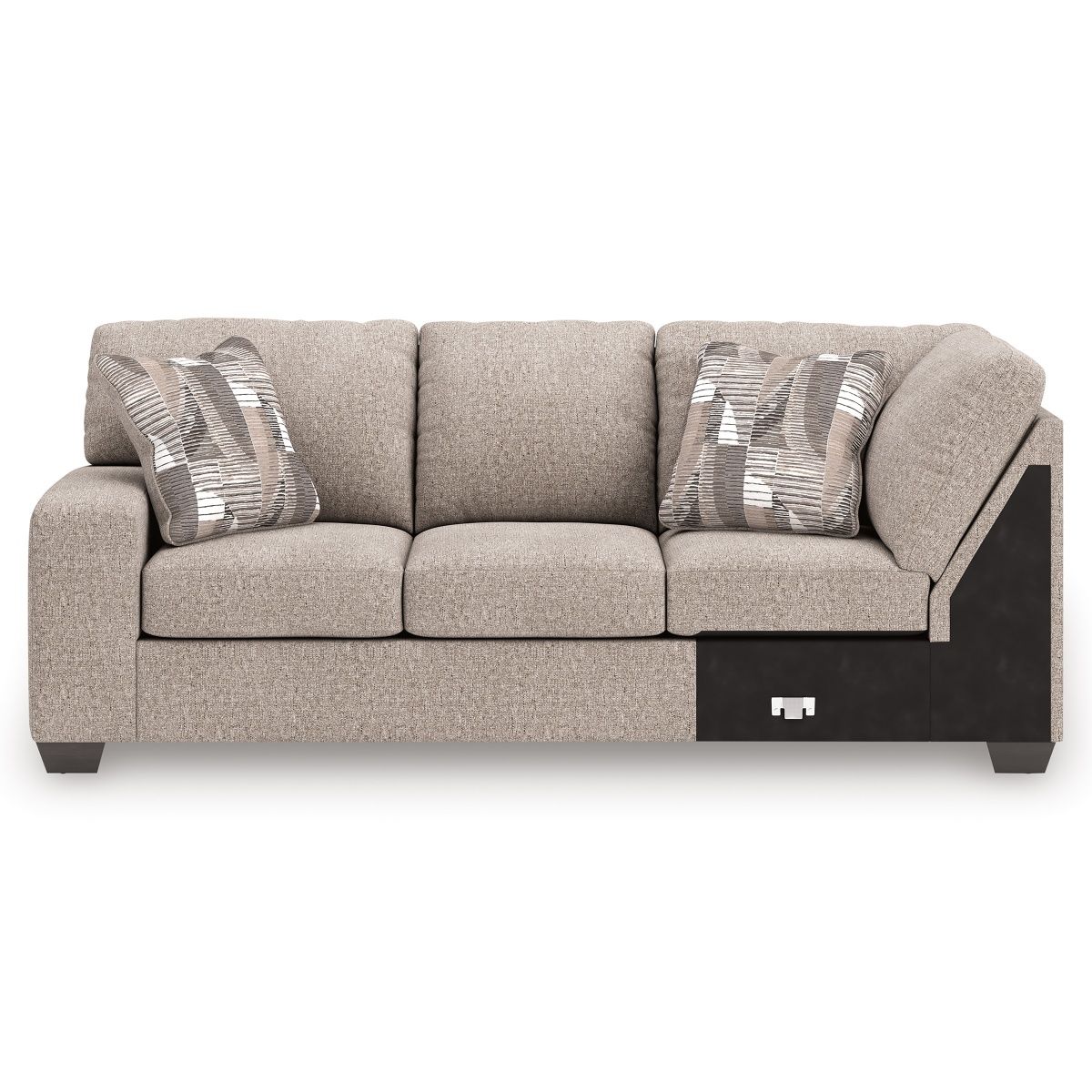 Newellen 3-Piece RAF Sectional With Chaise In Hemp 48404S2