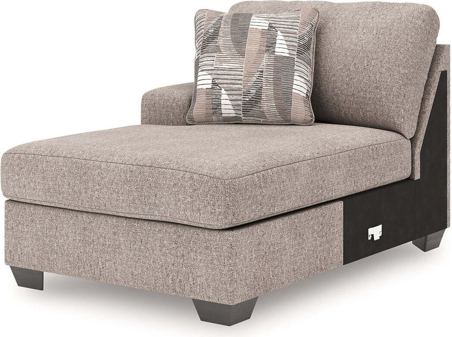 Newellen 3-Piece Sectional With Double Chaise In Hemp 48404S3