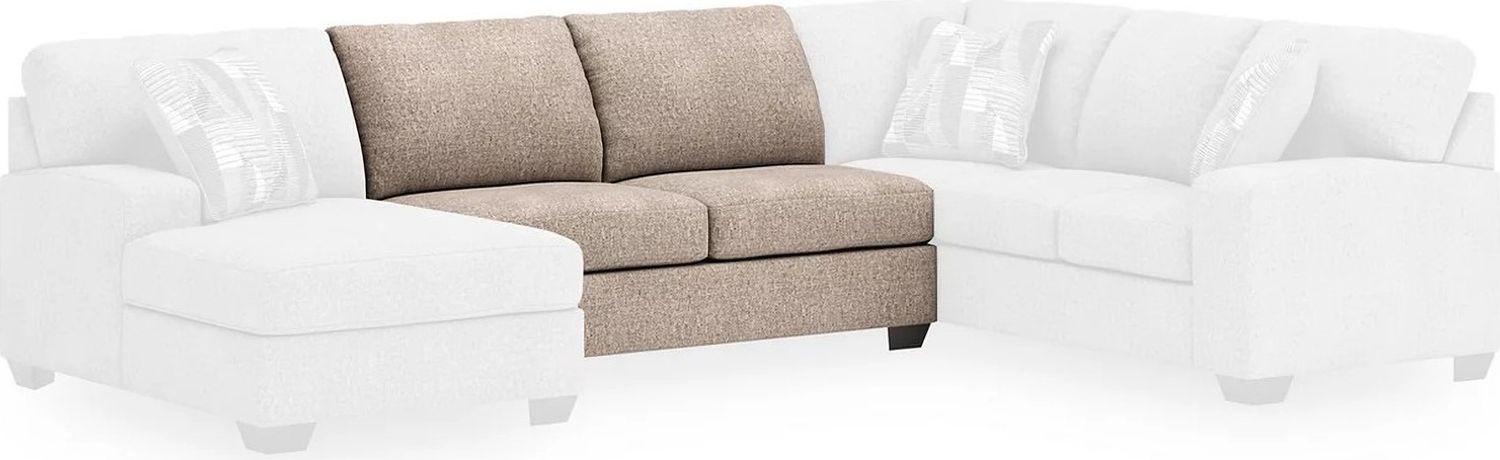 Newellen 3-Piece Sectional With Double Chaise In Hemp 48404S3