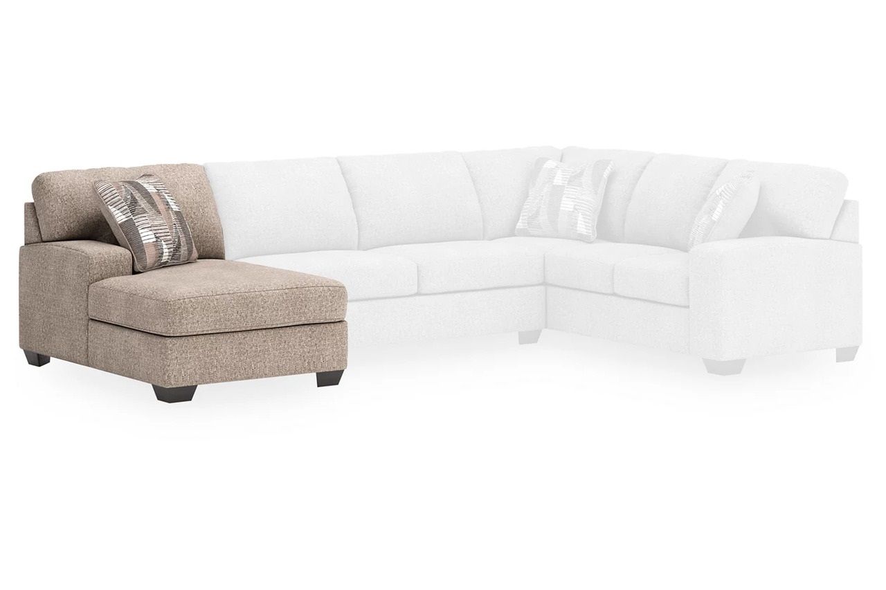 Newellen 3-Piece LAF Sleeper Sectional With Chaise In Hemp 48404S5