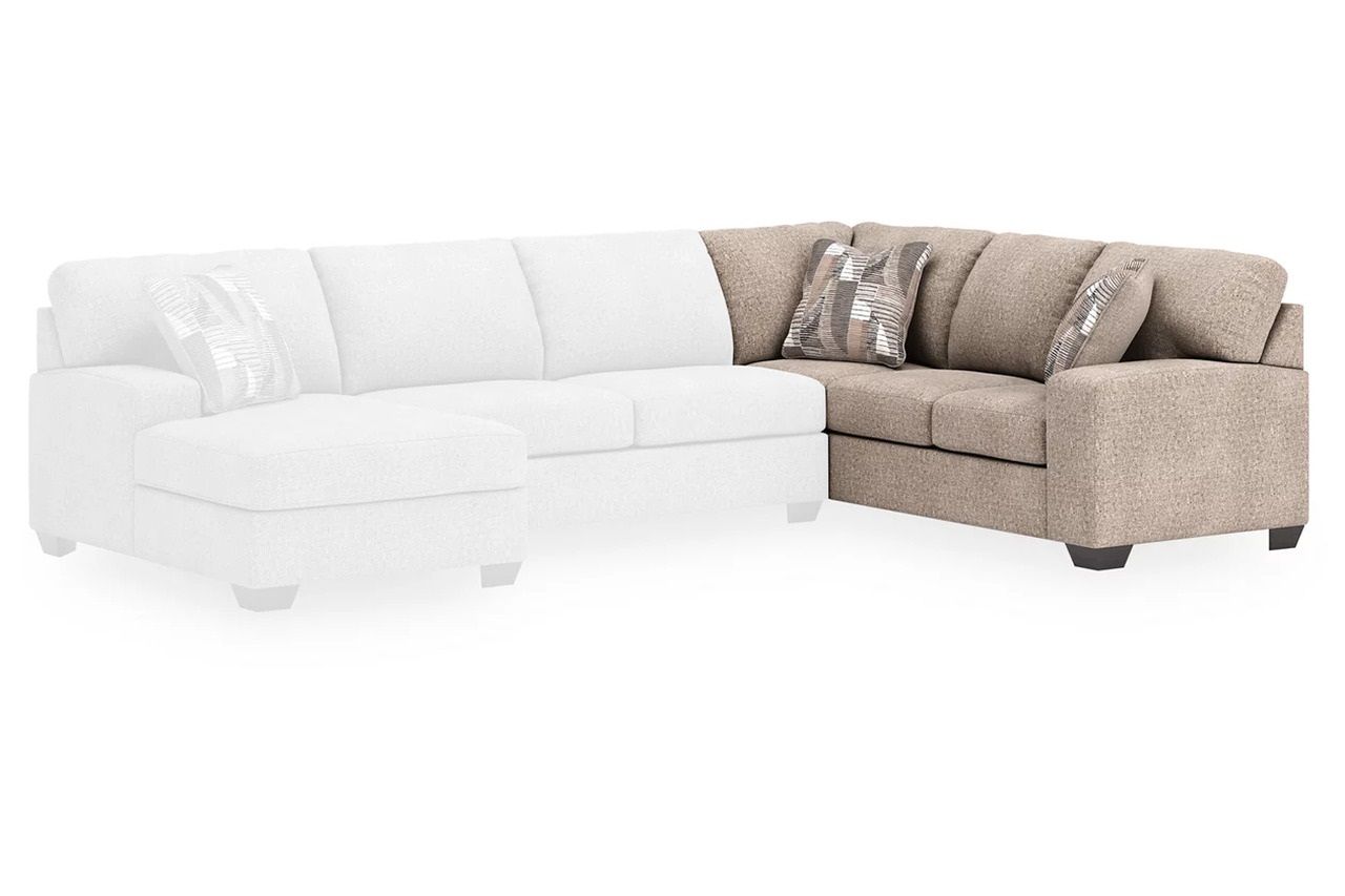 Newellen 3-Piece LAF Sleeper Sectional With Chaise In Hemp 48404S5