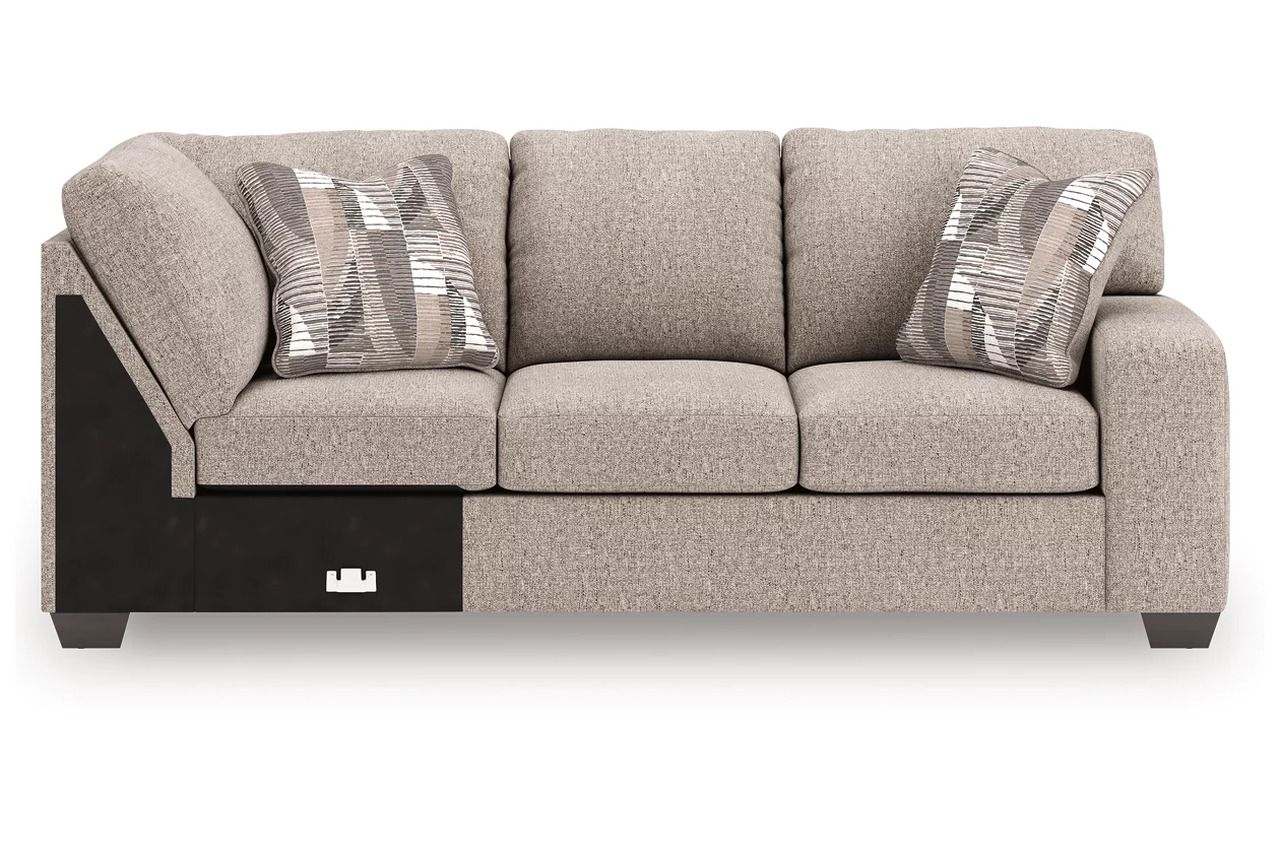 Newellen 3-Piece LAF Sleeper Sectional With Chaise In Hemp 48404S5