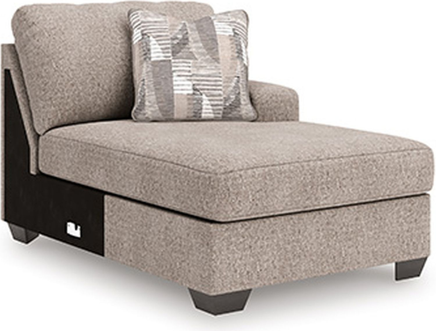 Newellen 3-Piece RAF Sleeper Sectional With Chaise In Hemp 48404S6