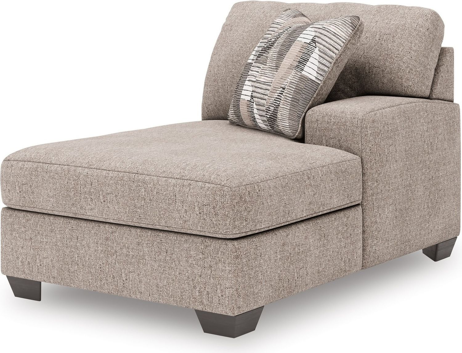 Newellen 3-Piece RAF Sleeper Sectional With Chaise In Hemp 48404S6