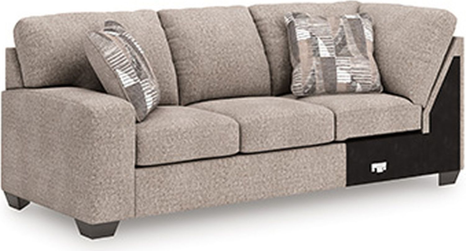 Newellen 3-Piece RAF Sleeper Sectional With Chaise In Hemp 48404S6