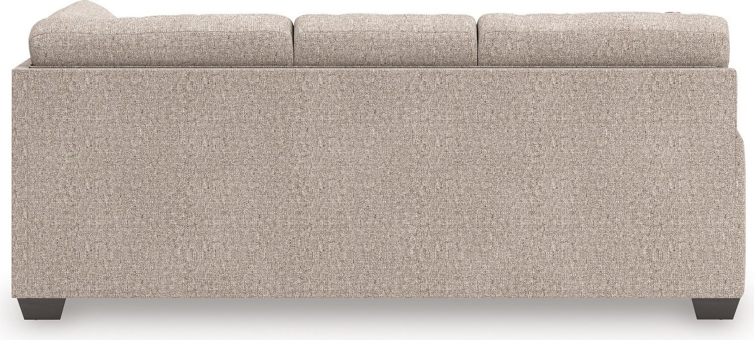 Newellen 3-Piece RAF Sleeper Sectional With Chaise In Hemp 48404S6