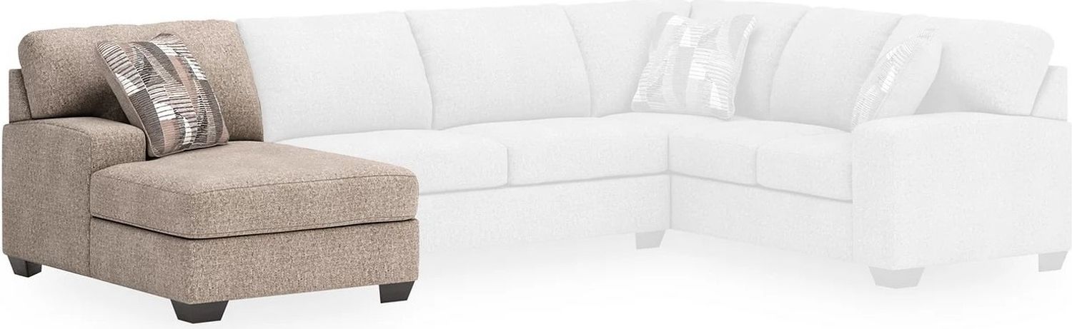 Newellen 3-Piece Sleeper Sectional With Double Chaise In Hemp 48404S7