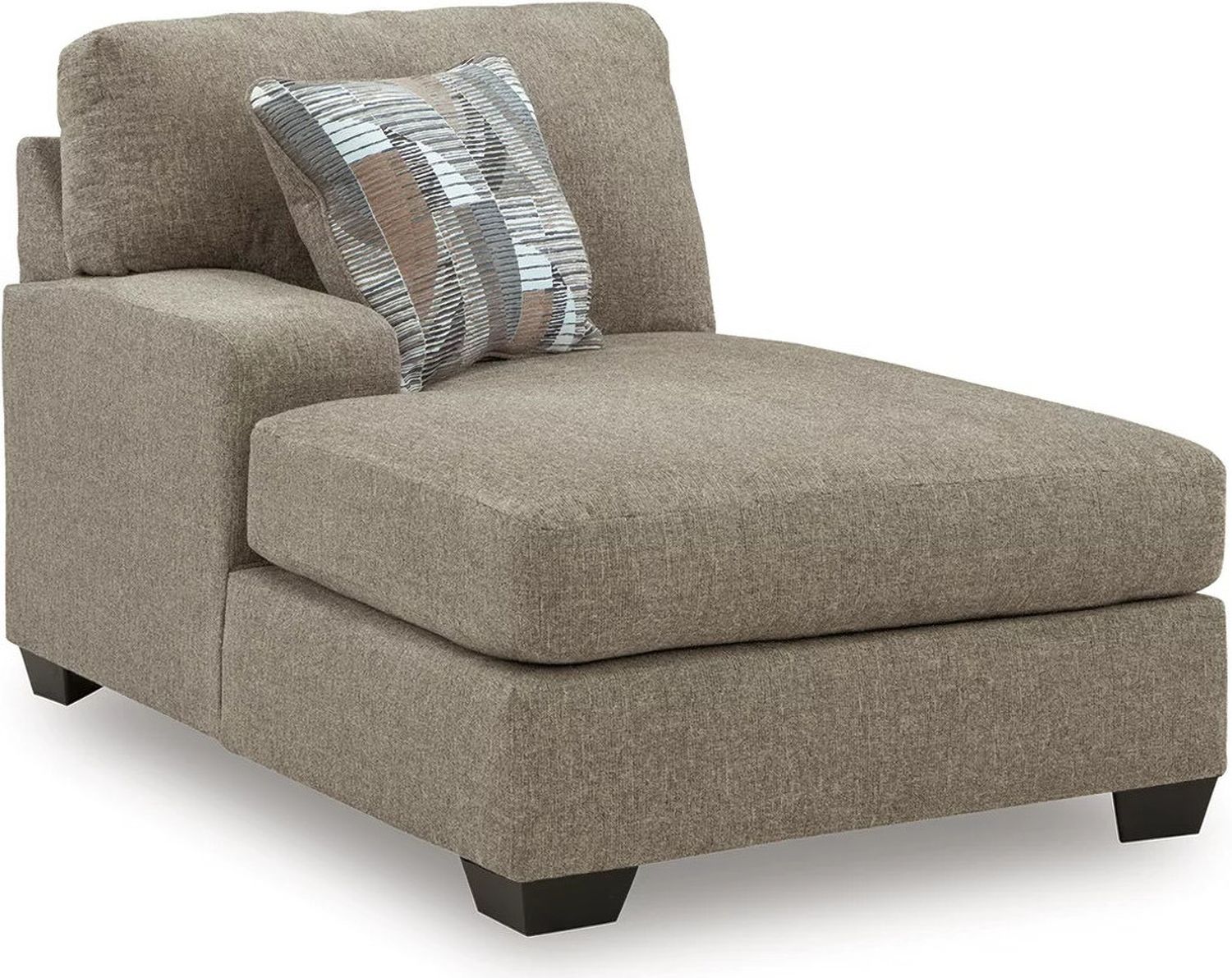Newellen 3-Piece Sectional and Oversized Ottoman In Hemp 48404U1