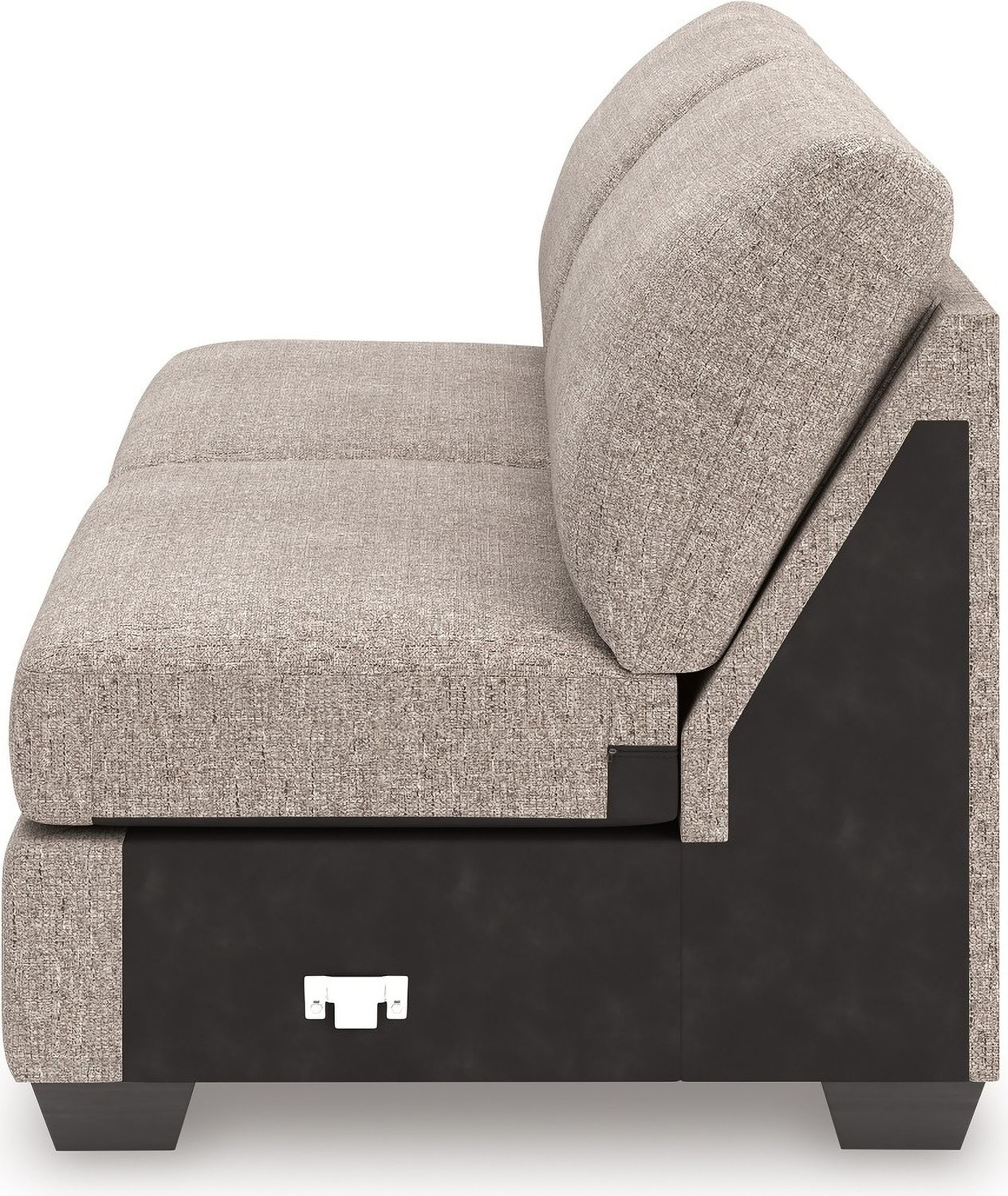Newellen 3-Piece Sectional and Oversized Ottoman In Hemp 48404U1