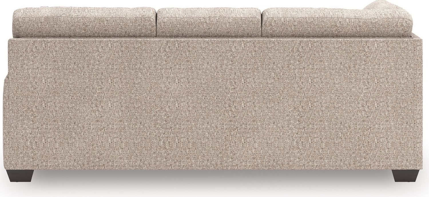 Newellen 3-Piece Sectional and Oversized Ottoman In Hemp 48404U1