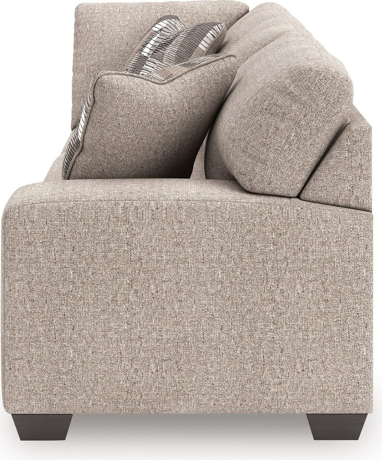 Newellen 3-Piece Sectional and Oversized Ottoman In Hemp 48404U1