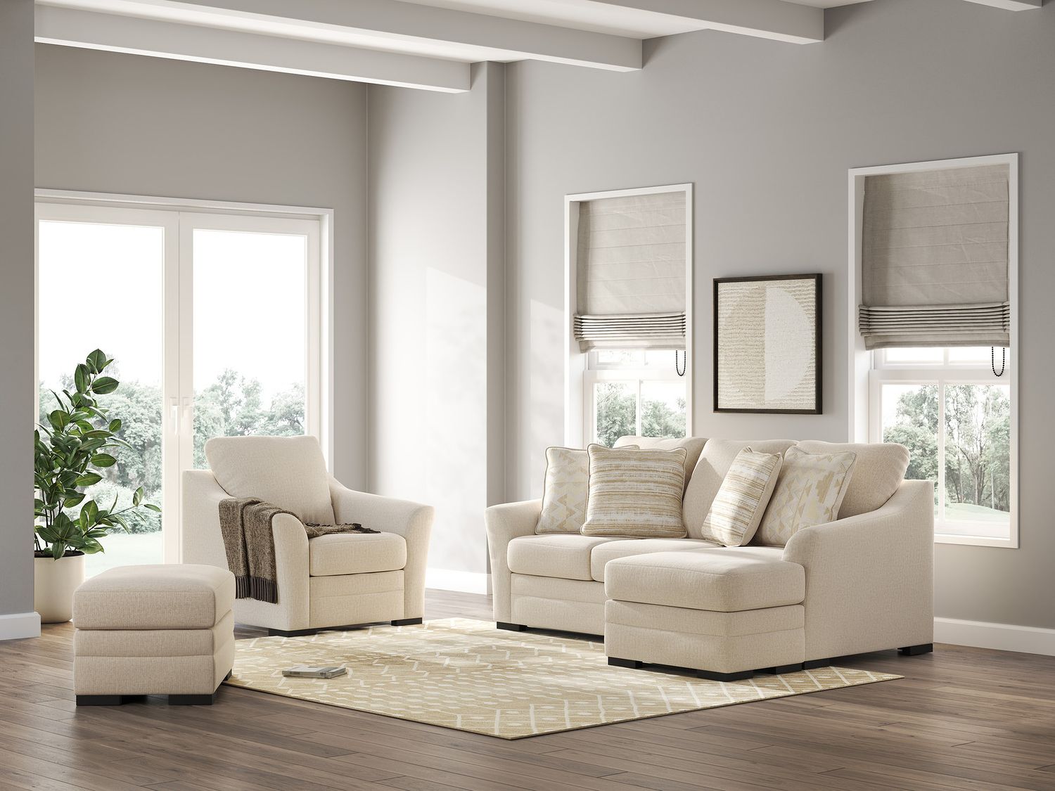 Lango Ottoman In Jute 4860214
