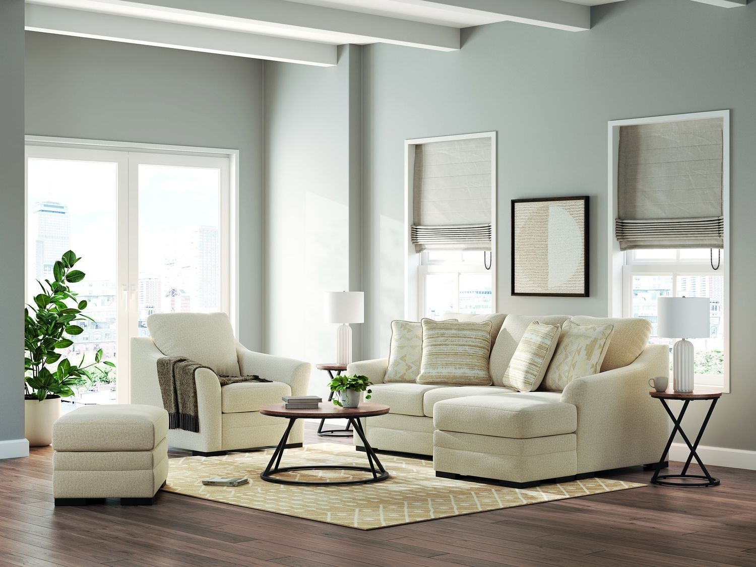 Lango Ottoman In Jute 4860214