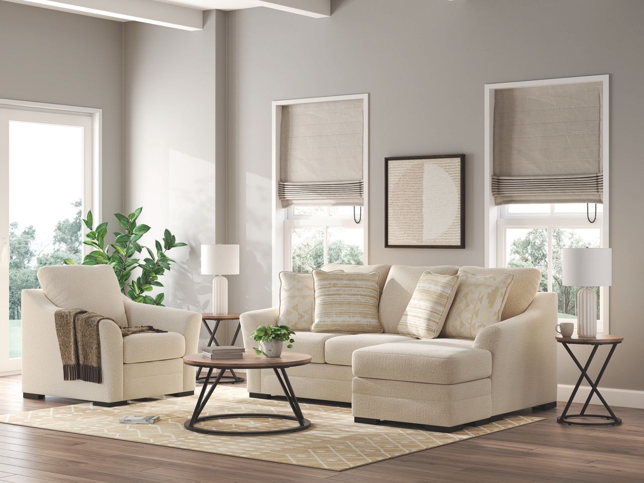 Lango Sofa Chaise In Jute 4860218