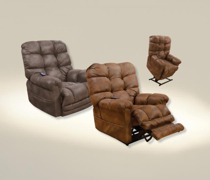 Oliver 4861 Power Lift Recliner w/ Dual Motor & Extended Ottoman 4861