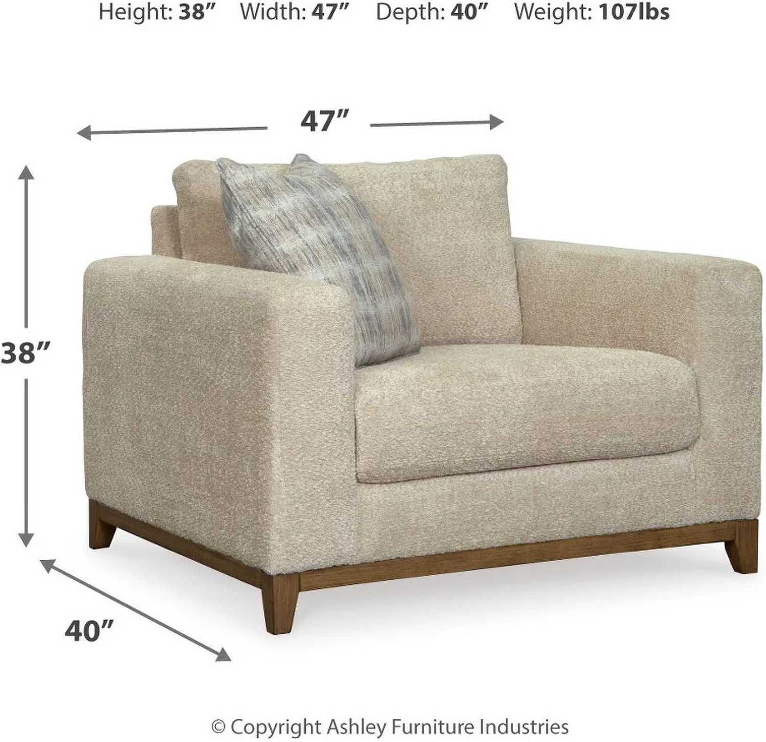 Parklynn Chair and a Half In Desert 4890223