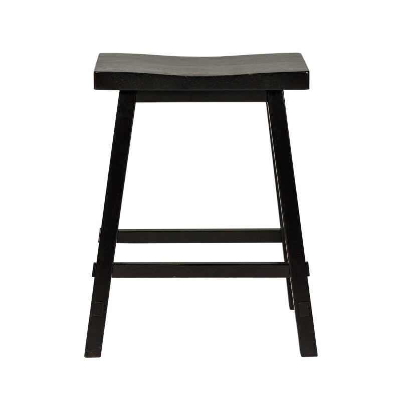 Creations 24 Inch Sawhorse Counter Stool - Black (RTA) 48B1824