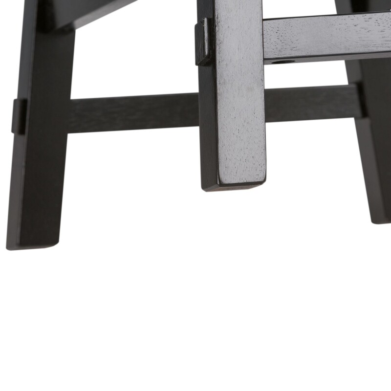 Creations 24 Inch Sawhorse Counter Stool - Black (RTA) 48B1824