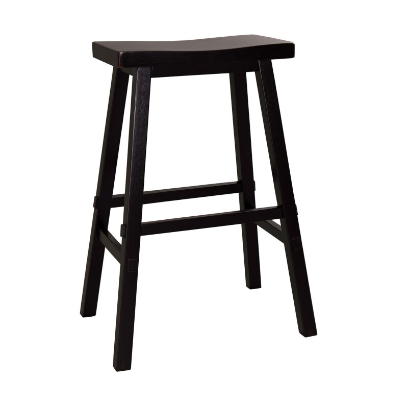 Creations 30 Inch Sawhorse Barstool - Black (RTA) 48B1830