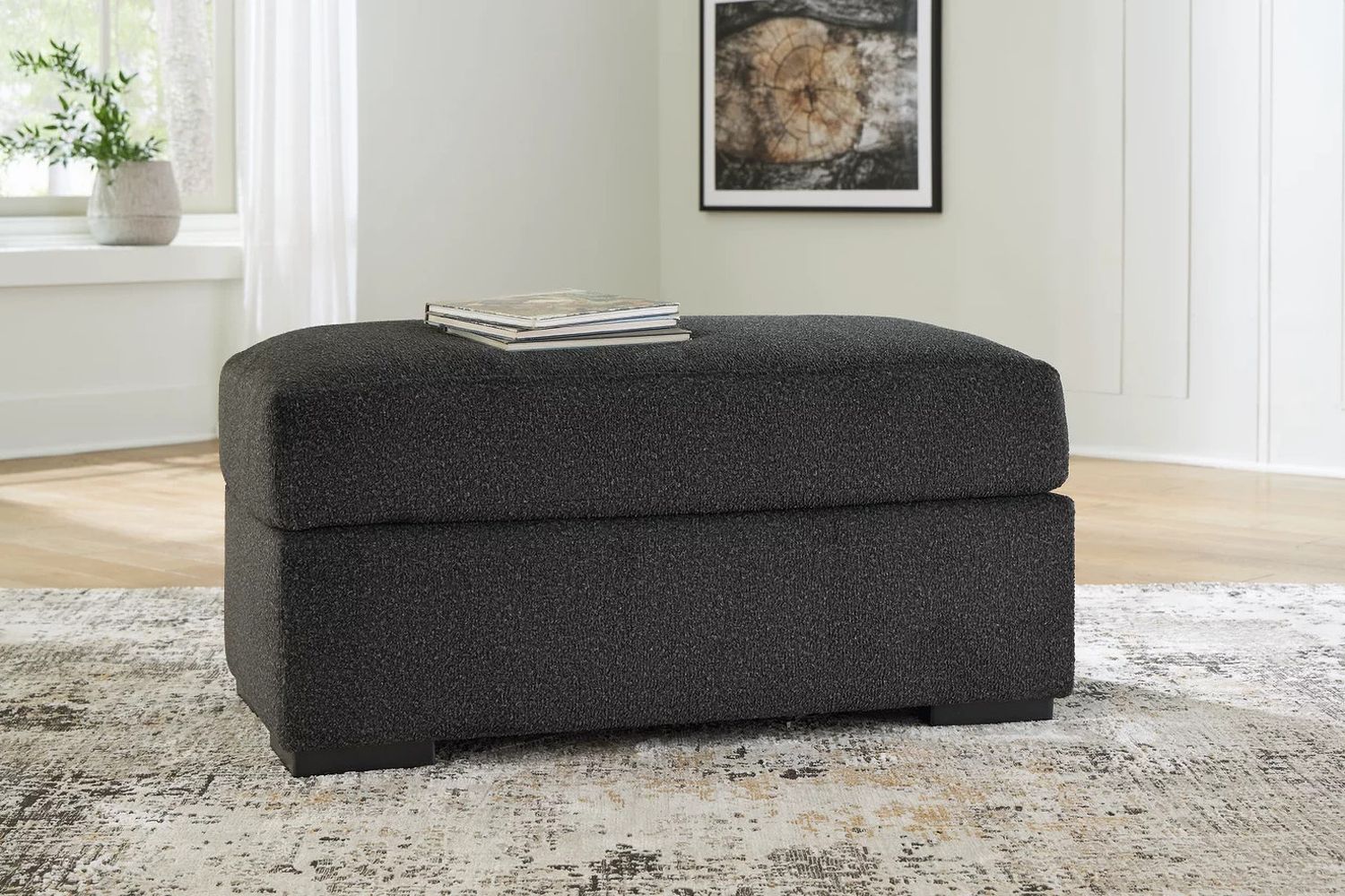 Wryenlynn Ottoman In Onyx 4940514
