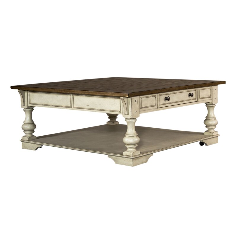 Morgan Creek Drawer Square Cocktail Table 498OT1012