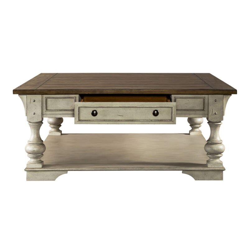 Morgan Creek Drawer Square Cocktail Table 498OT1012