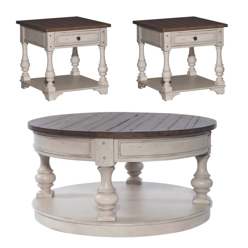 Morgan Creek Opt 3 Piece Set (1-Cocktail 2-End Tables) 498OTO3PCS