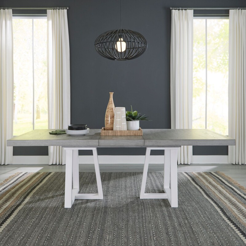 Palmetto Heights Double Pedestal Table Set 499DRDPS