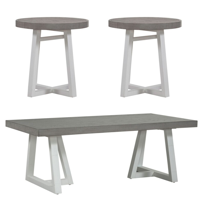 Palmetto Heights 3 Piece Set (1-Cocktail 2-End Tables) 499OT3PCS