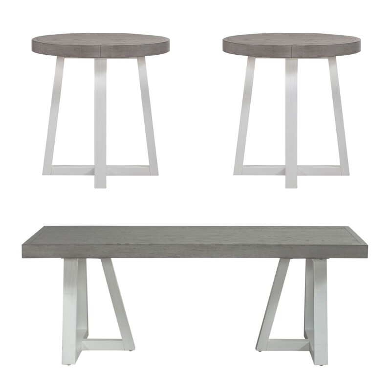Palmetto Heights 3 Piece Set (1-Cocktail 2-End Tables) 499OT3PCS
