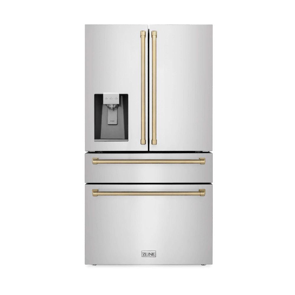 Autograph Edition 30 in. Kitchen Package with Stainless Steel Dual Fuel Range, Range Hood, Dishwasher, and Refrigerator with External Water Dispenser with Champagne Bronze Accents 4AKPRRARHDWM30CB, product image 21 of 26